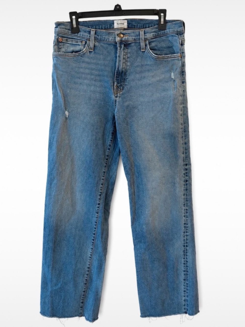 Hudson Rosalie High Rise Wide Leg
Jeans size 30 with Raw Hem